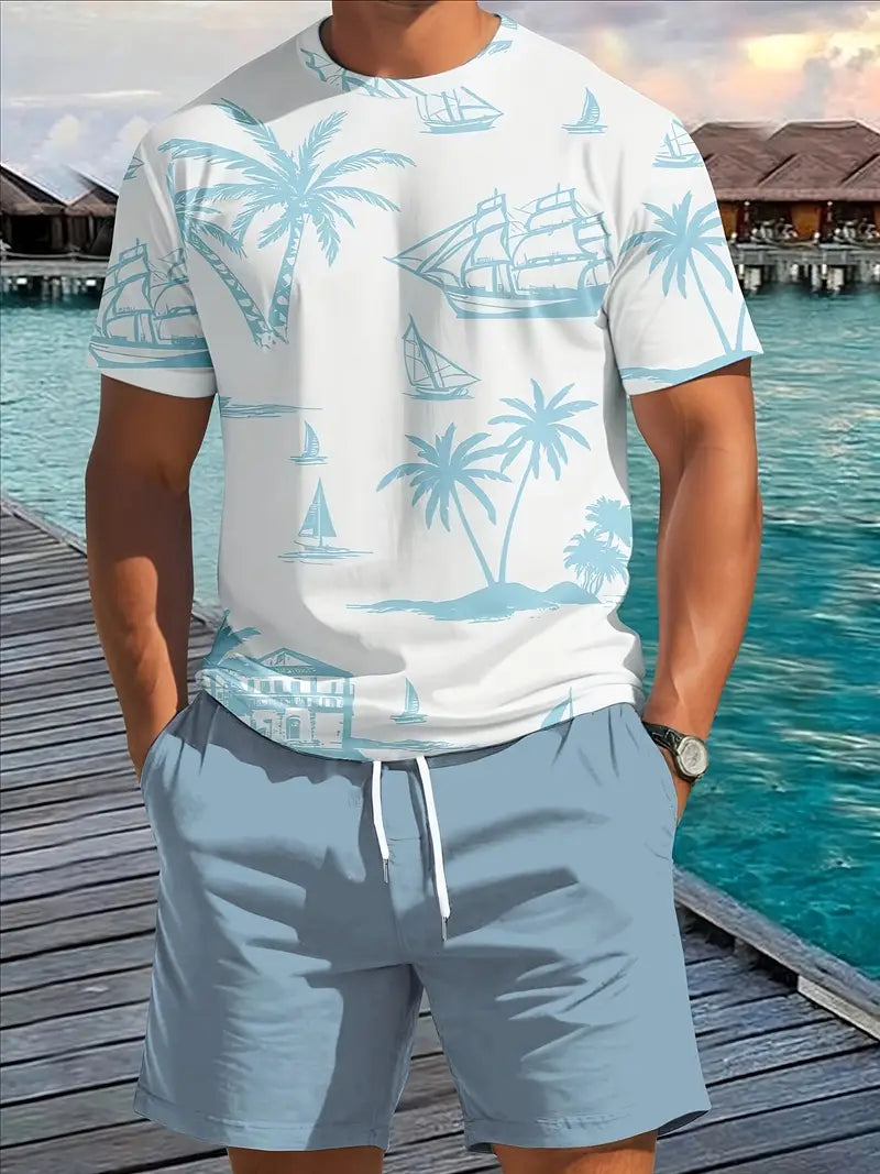 Brandon ™ | Elegant Summer Two-Piece Printed Set